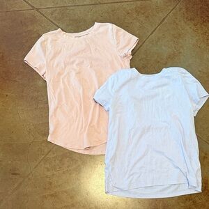 Abercrombie Kids Pink and Light purple Tees size 13/14
